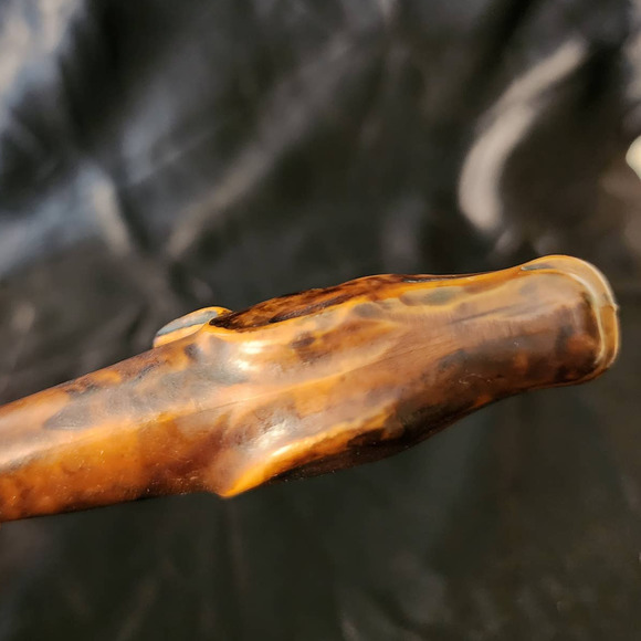 Vintage Carved Horse Head Razor Shaver Gold Accents Rhinestones Gillette Blades - Picture 4 of 9